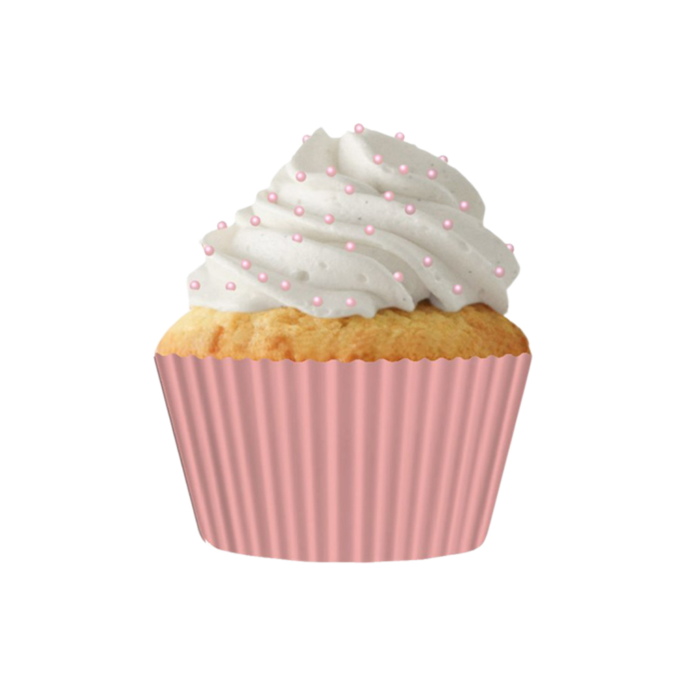 Cupcake Creations Paper Cups, Blush/ Rose Gold, Pack of 32