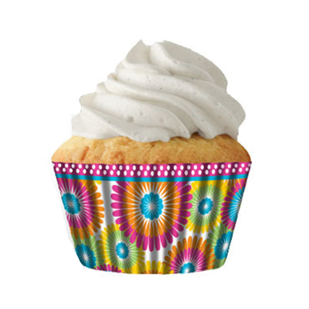 Cupcake Creations Paper Cups, Color Burst, Pack of 32 