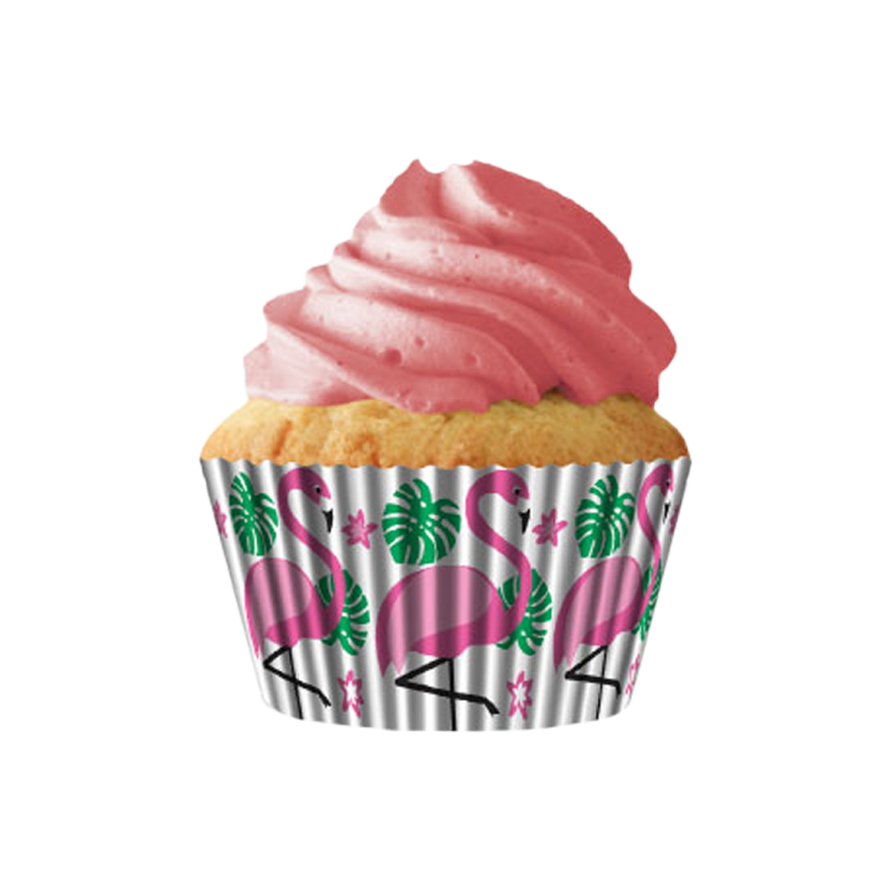 Cupcake Creations Paper Cups, Flamingo, Pack of 32