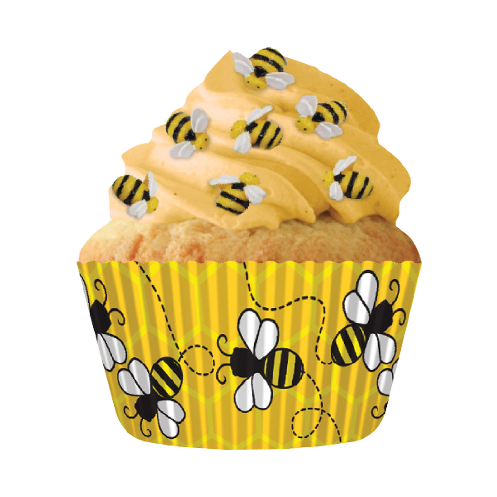 Cupcake Creations Paper Cups, Honey Bees, Pack of 32