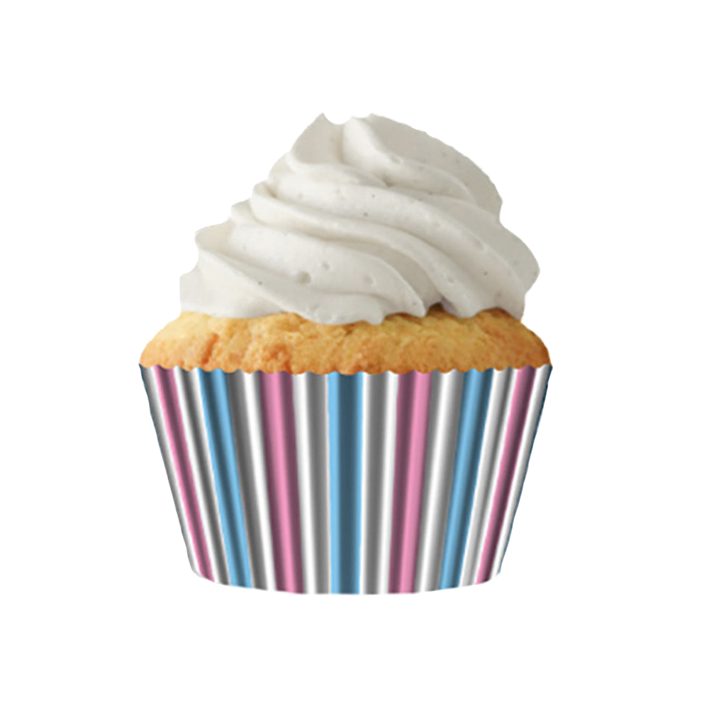 Cupcake Creations Paper Cups, Reveal Stripes, Pack of 32 