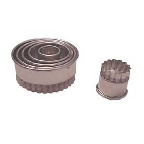 Cutter Set Fluted Round Heavy Duty Tinned Steel