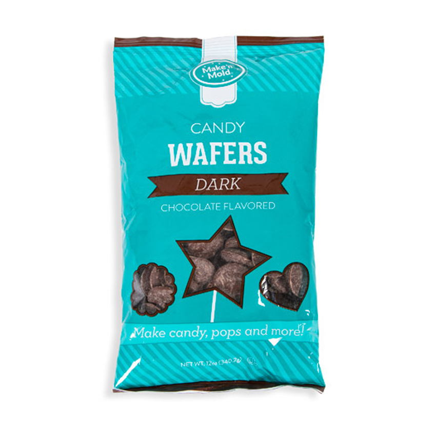 Dark Chocolate Flavored Candy Wafers, lbs