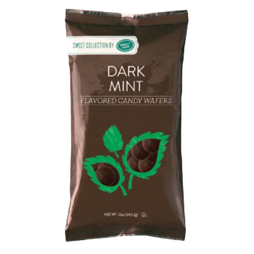 Dark Mint Flavored Candy Wafers, 12 Oz Edible Chocolate
