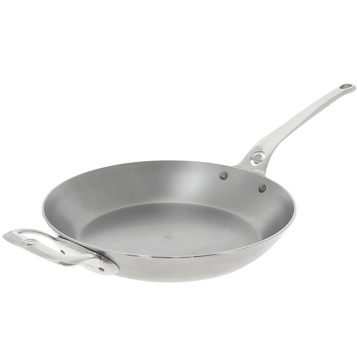 de Buyer 568032 Mineral B Pro Iron Frypan 32 Cm with Helper Handle