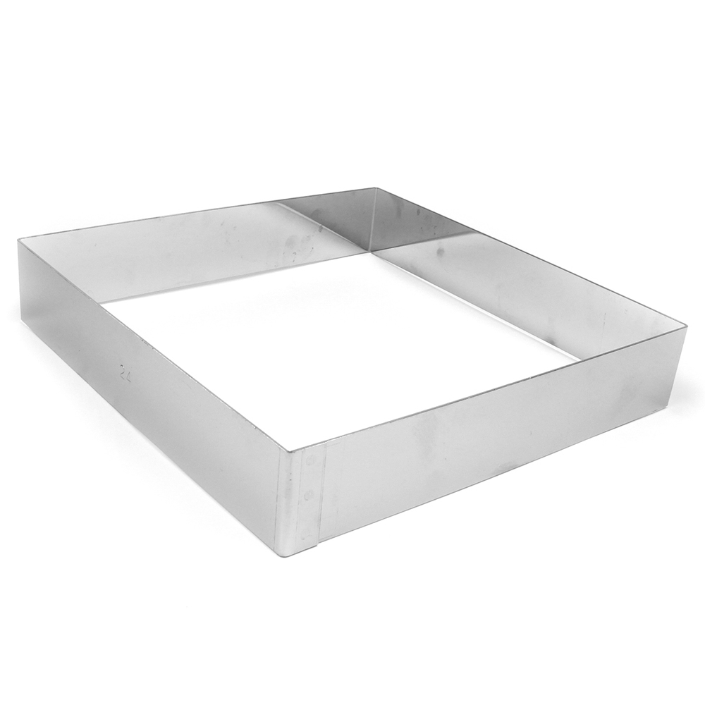 De Buyer Stainless Square Cake Ring, 11" 