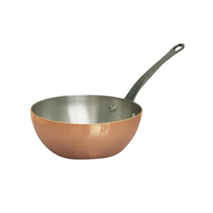 DeBuyer Conical Copper Saute Pan, 1.8 Quart