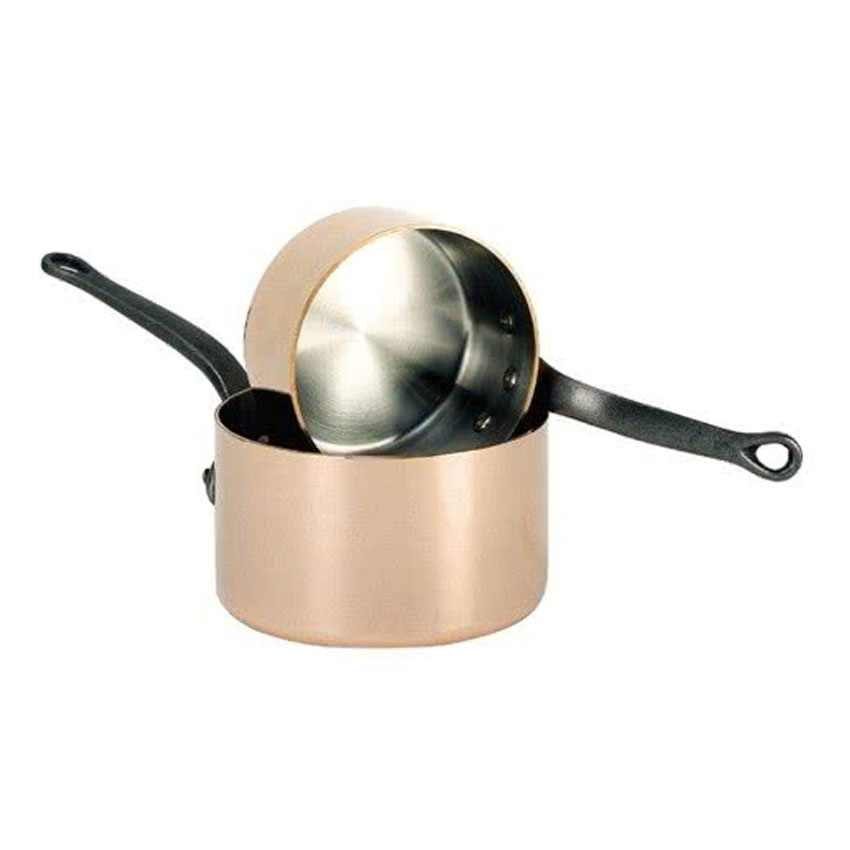 DeBuyer Inocuivre Copper Sauce Pan, 1.9 Quart