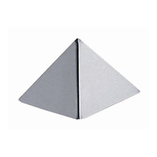 Debuyer Stainless Steel Pyramid Dessert Mold, 3" Base, 2.1" High