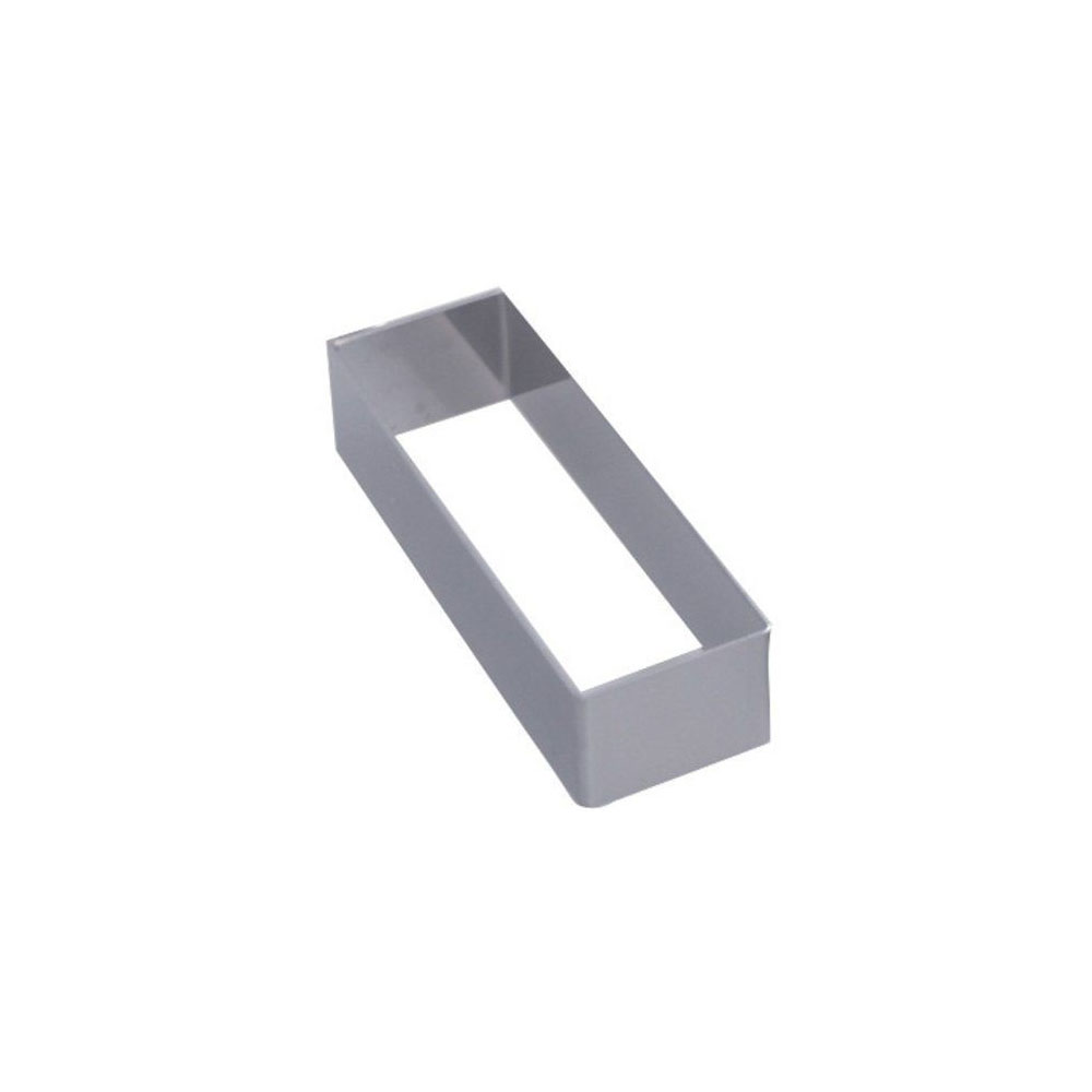 DeBuyer Stainless Steel Rectangular Pastry Ring 3-1/8" x 1" x 1" High