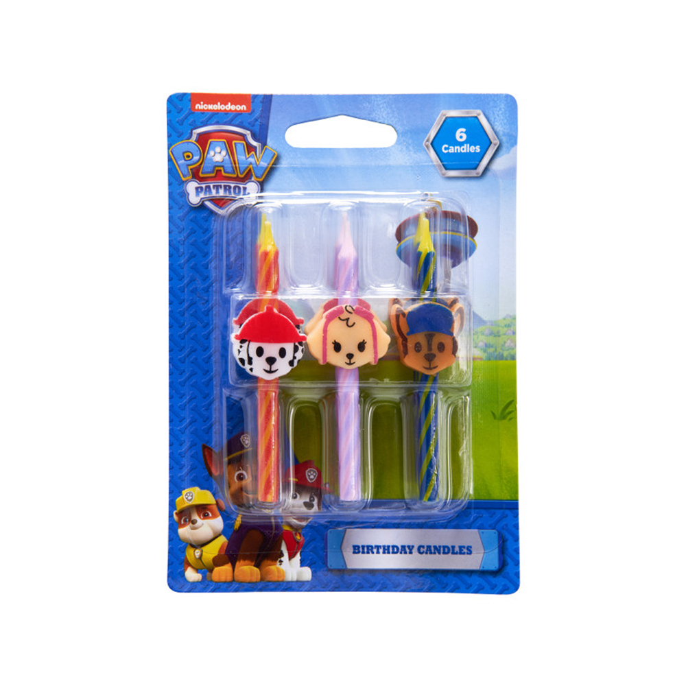 DecoPac 'Paw Patrol' Birthday Candles, Pack of 6