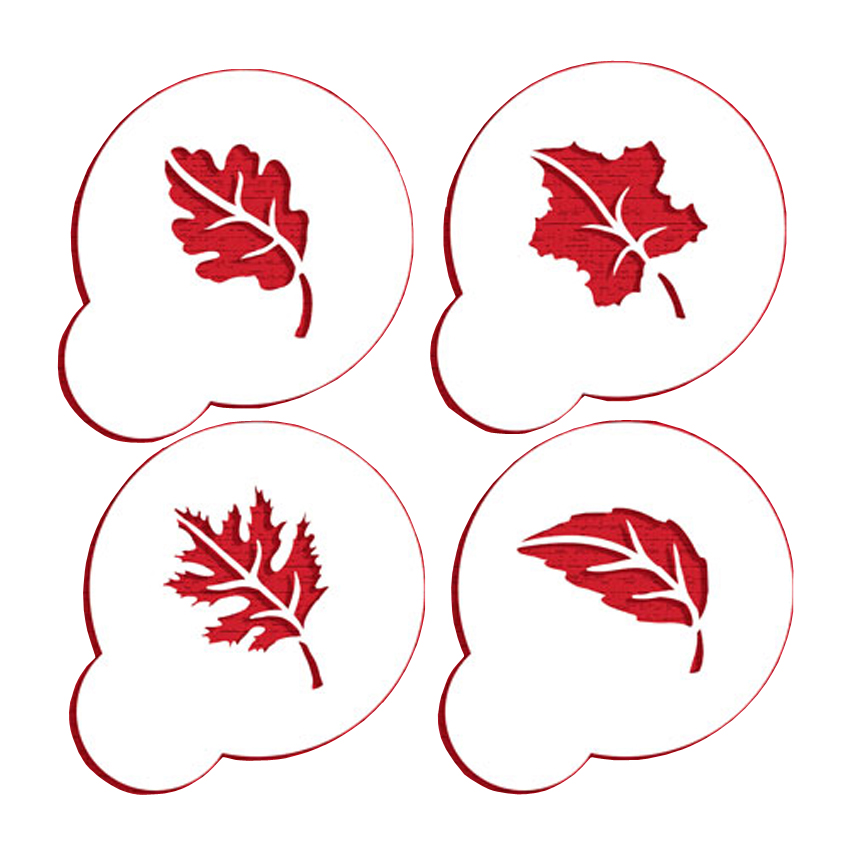 Designer Stencils C955 Whole Leaves Cookie Stencil Set