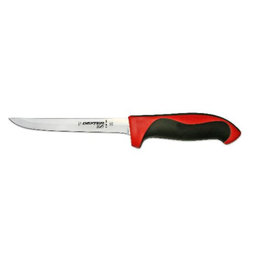 Dexter-360 6" Narrow Boning Knife, Red Handle