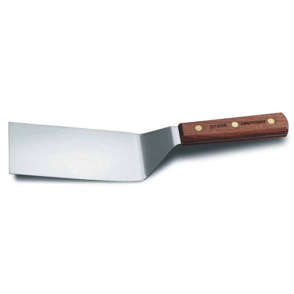 Dexter-Russell 19960 Hamburger Turner - Wood Handle - 5" x 3" Blade