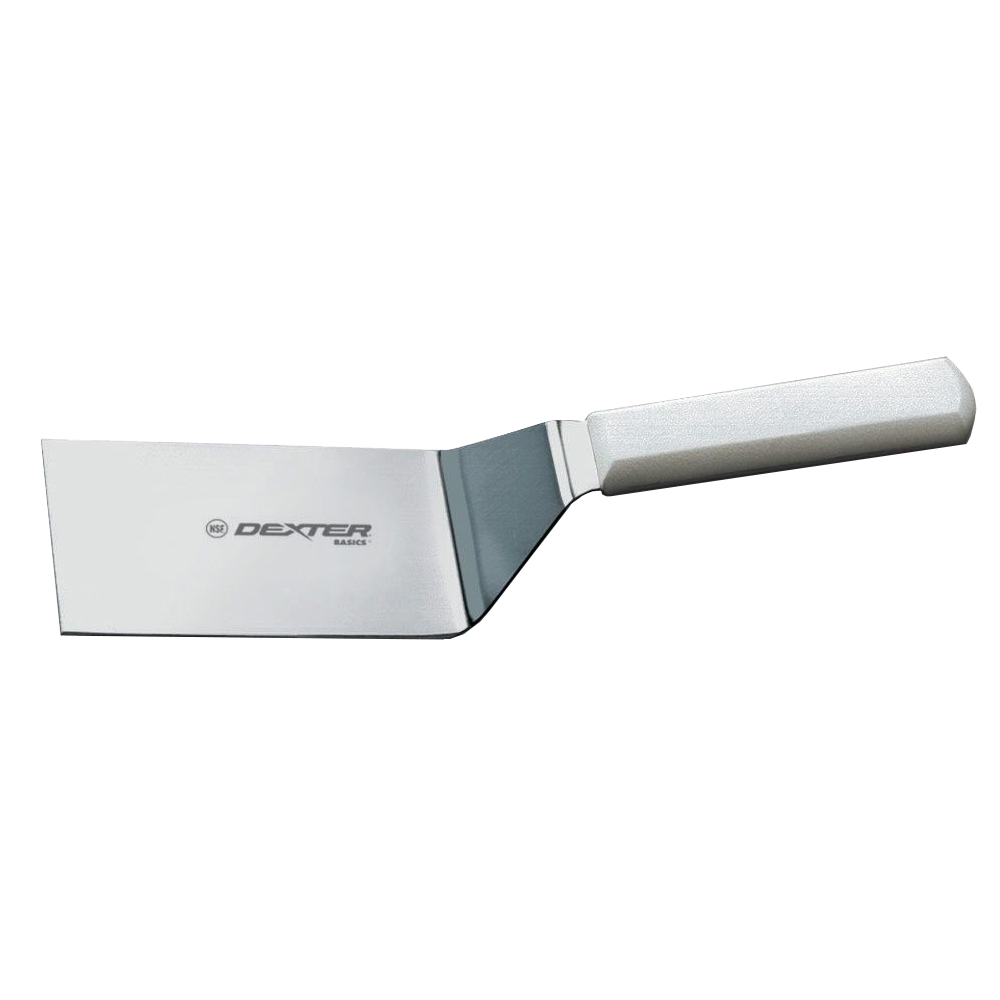 Dexter Russell - 31645, Hamburger Turner, 6" x 3" Blade, White Handle