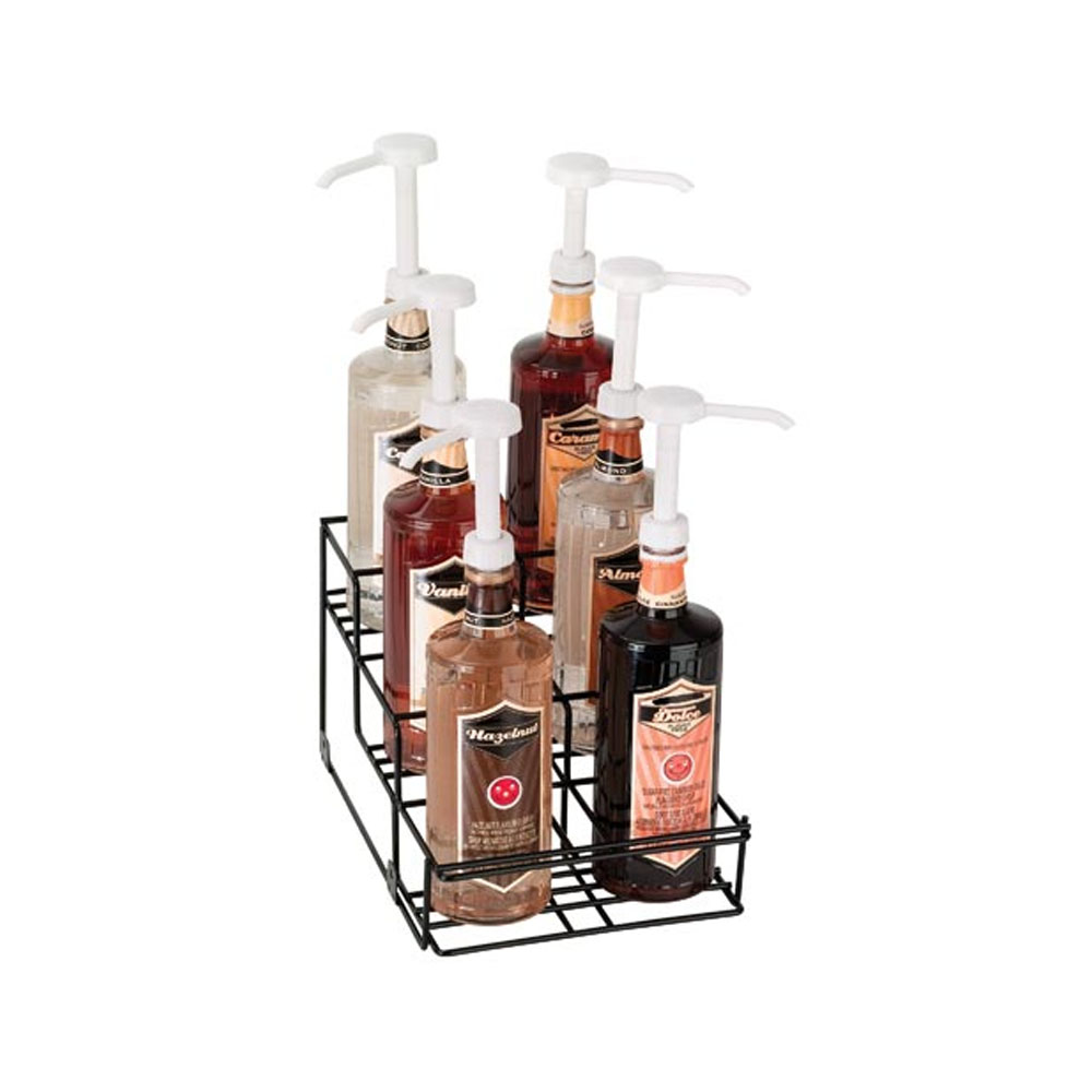 Dispense Rite 6 Compartment Countertop Bottle Holder