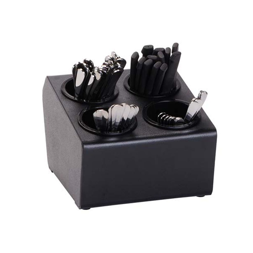 Dispense Rite Countertop Flatware & Condiment Organizer, 4 Compartment