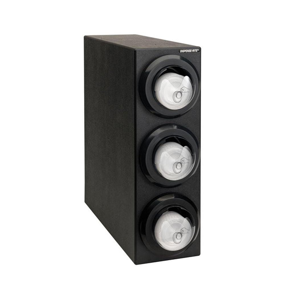 Dispense Rite Countertop Lid Dispensing Cabinet, 3 Compartments