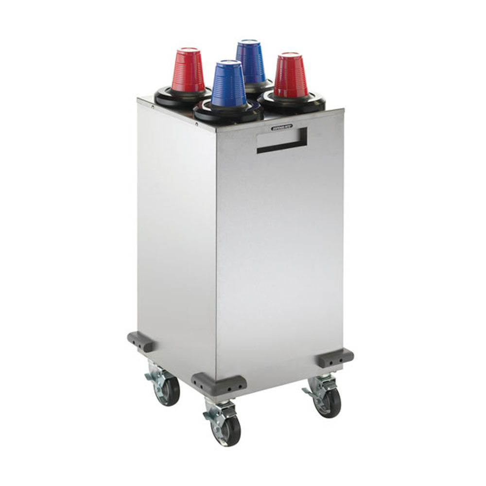 Dispense Rite Stainless Steel Mobile Cup Dispensing Cart
