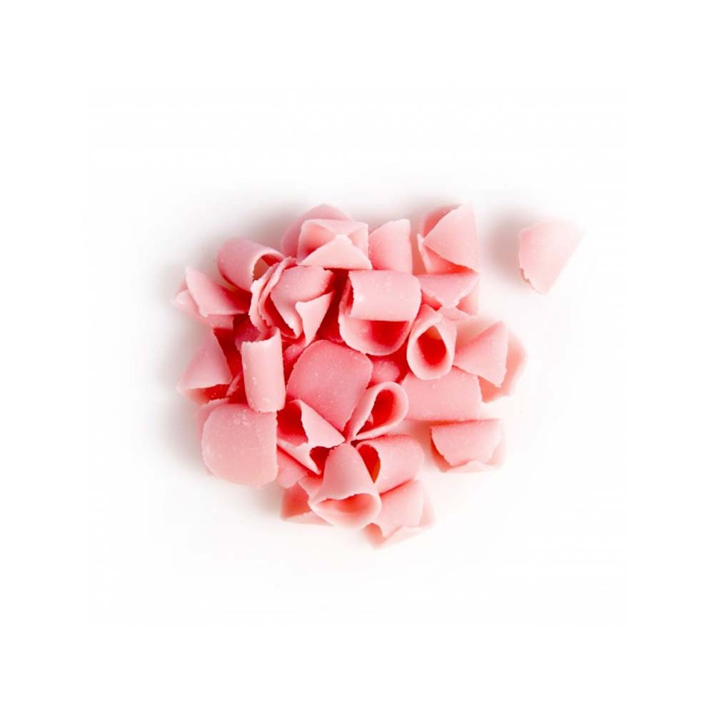 Dobla Pink Chocolate Curls, 4 oz.