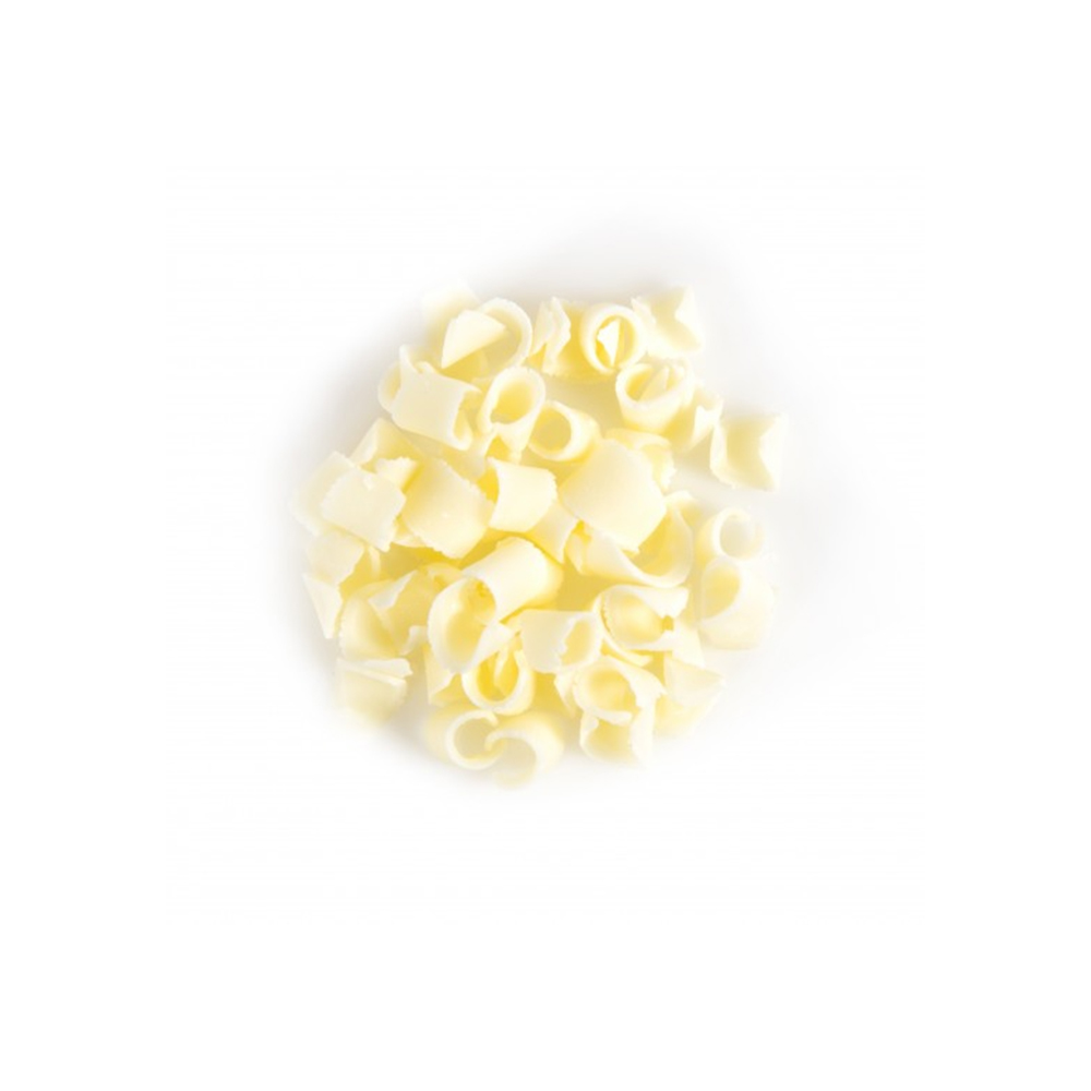 Dobla White Chocolate Curls, 4 oz.