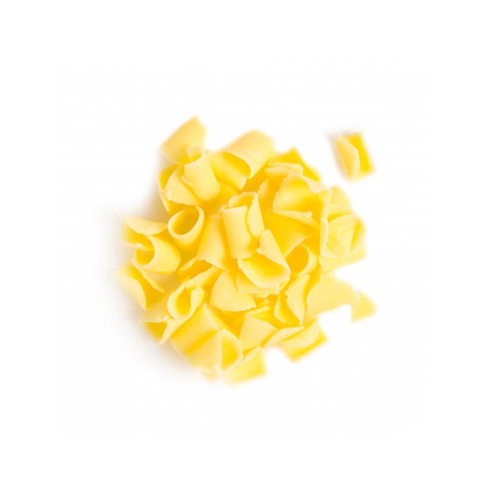 Dobla Yellow Chocolate Curls, 4 oz.