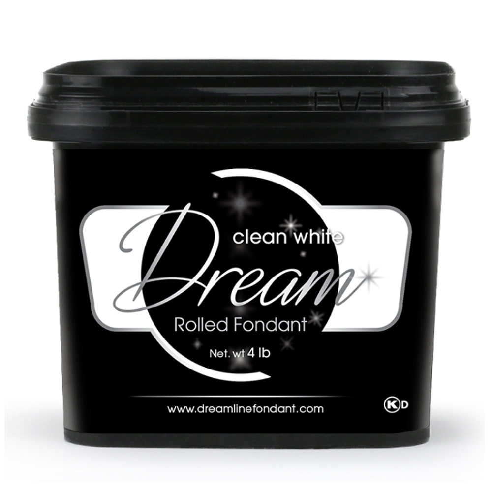 Dream Clean White Chocolate Based Fondant, 4 Lbs 