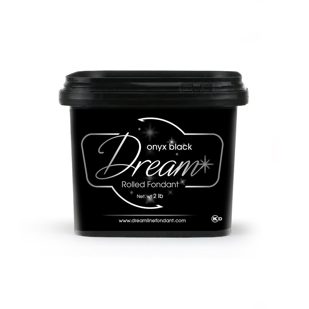Dream Onyx Black Chocolate Based Fondant, 2 Lbs
