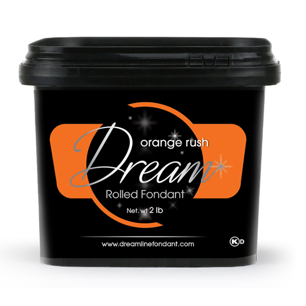 Dream Orange Rush Chocolate Based Fondant, 2 Lbs