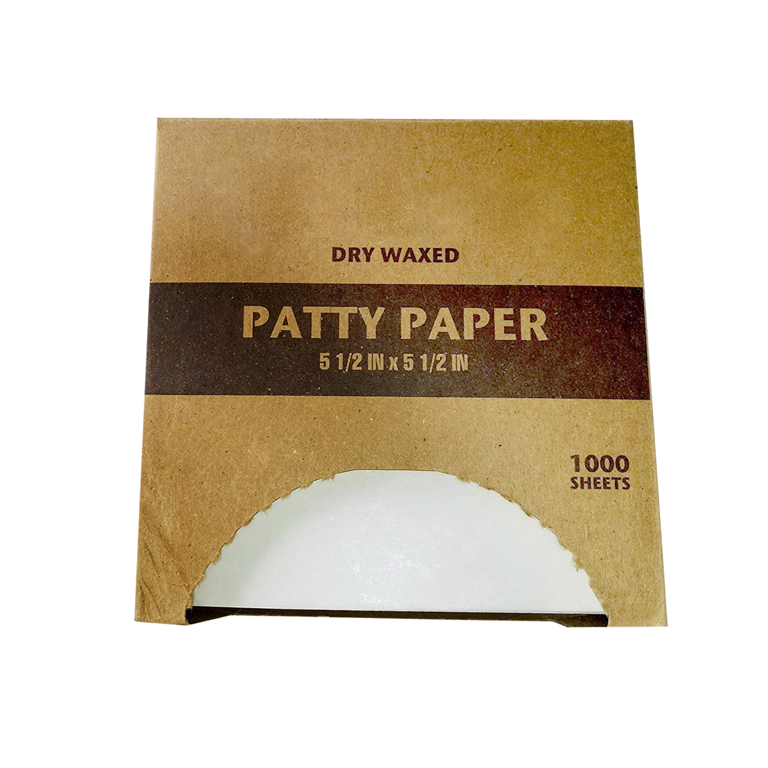 Dry Waxed Hamburger Patty Paper 1000ct Food Grade Squares 5.5 x 5.5