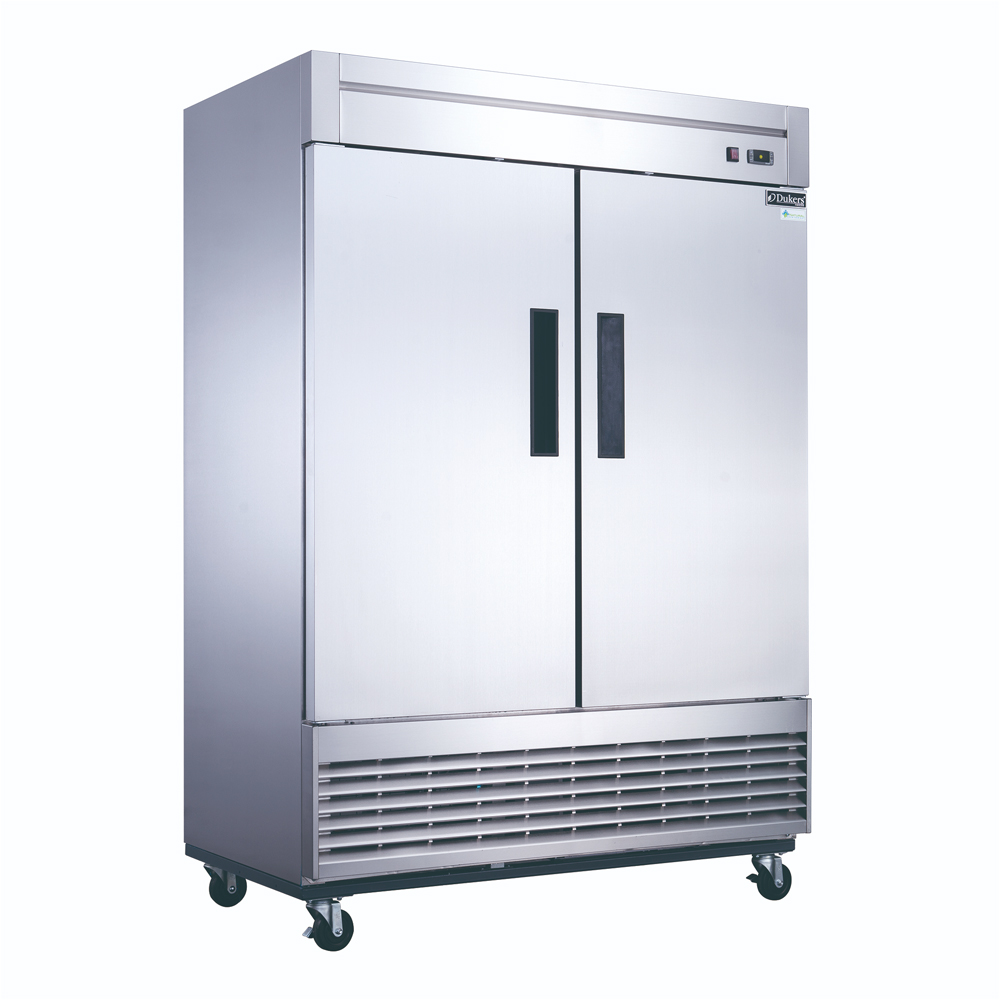 Duker D55F 2-Door Reach- In Bottom Mount Freezer, 55 1/8″ Wide