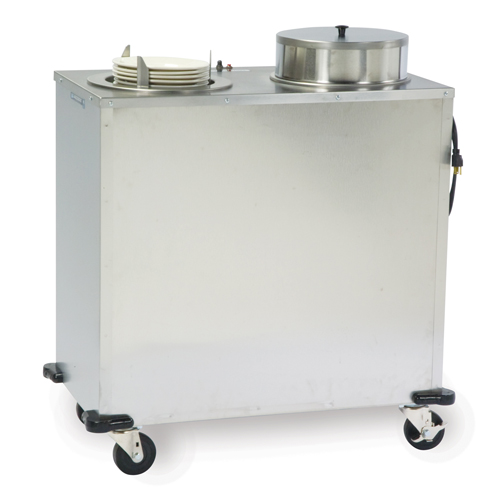 Lakeside E927 Express Heat Adjust-a-Fit Mobile Dish Dispenser - Plate Size: 6-1/2" to 9-3/4"