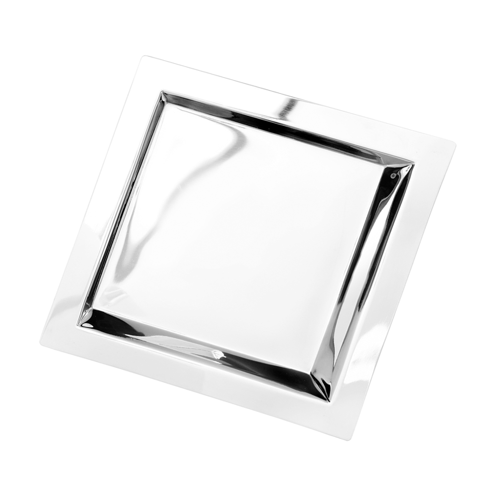 Eastern Tabletop  15" x 15" Square Brooklyn Stainless Steel Tray