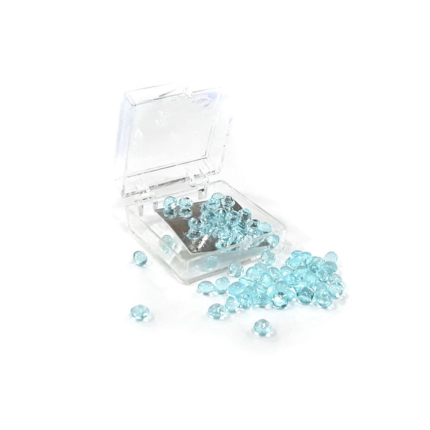 Edible Aqua Diamond Studs 