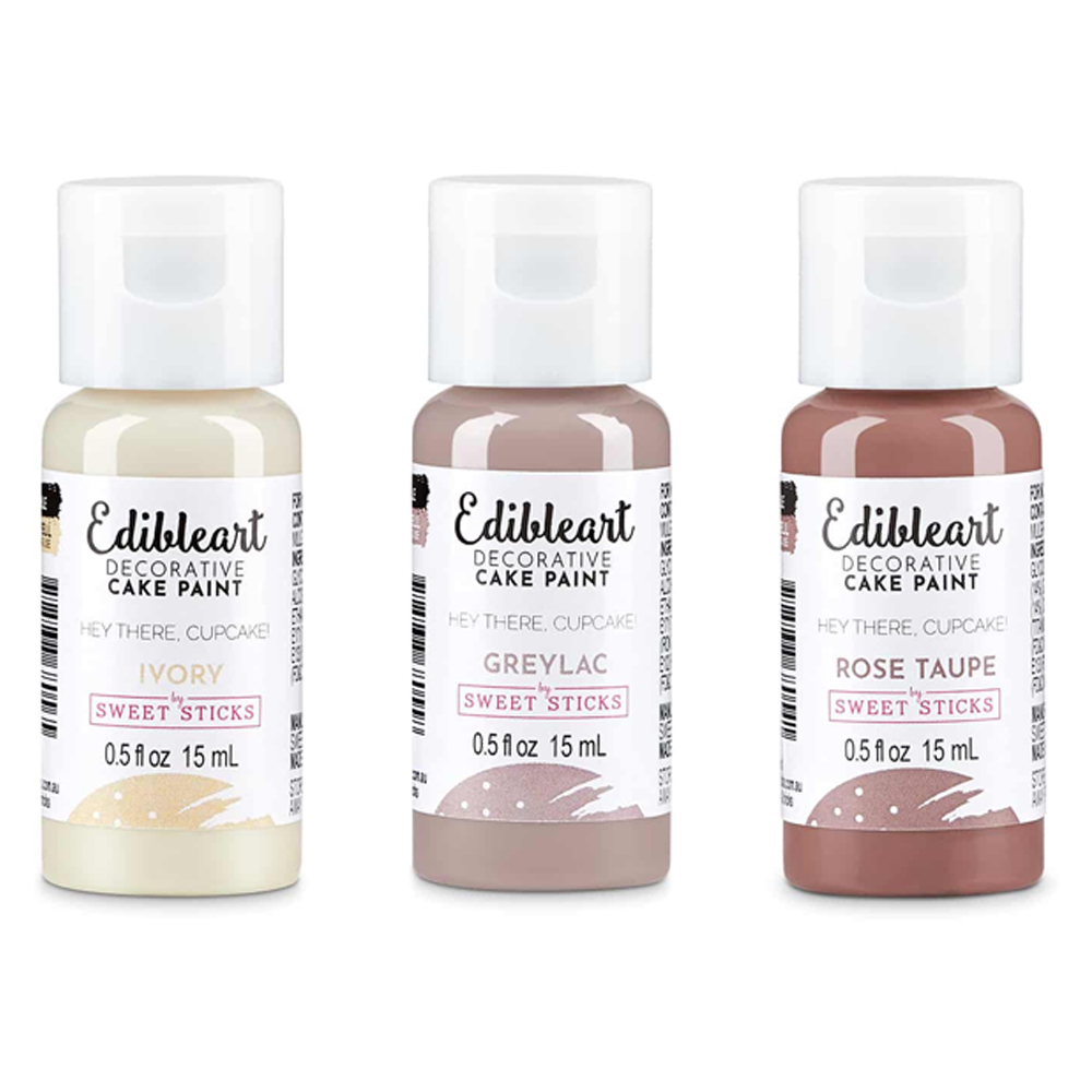 Edible Art 'Hey There Cupcake' Food Paint, 15ml, Set of 3