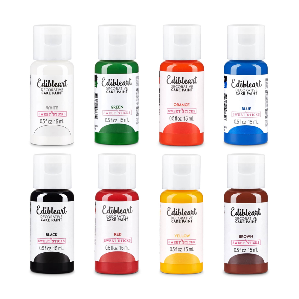 Edible Art Primary Paint Set, 8 Colors