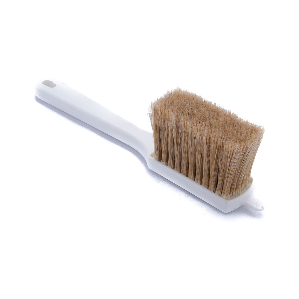 Egg Wash/Icing Brush,11-1/4" Long, 4" Brush Head, White Boar Hair