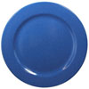 Elite Global Solutions D1075PL-BC Base Camp 10 3/4" Blue Speckle Round Melamine Plate - Case of 6