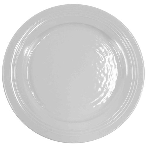 Elite Global Solutions D1098GG Durango 11" White Round Gloss Melamine Plate - Case of 6