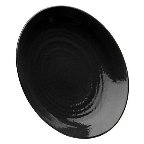 Elite Global Solutions D10RR Pebble Creek Black 10" Round Plate - Case of 6