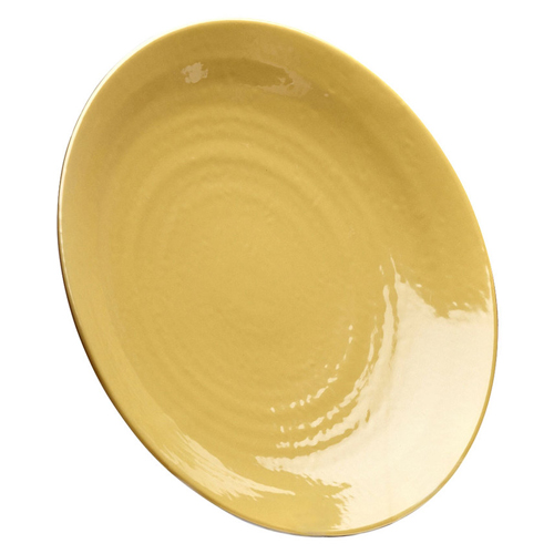 Elite Global Solutions D117RR Pebble Creek Olive Oil-Colored 11 7/8" Round Plate - Case of 6