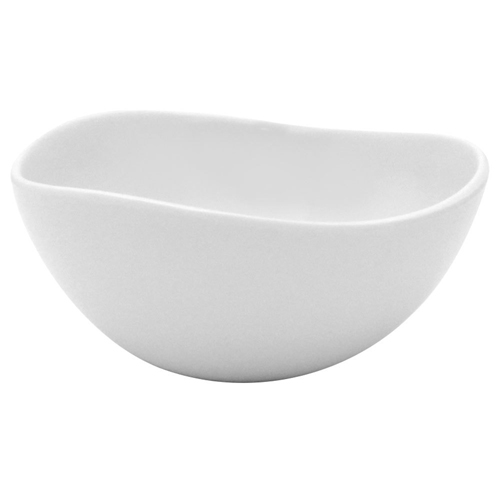 Elite Global Solutions D55OV Irregular Edge White oz. Bowl - Case of 6