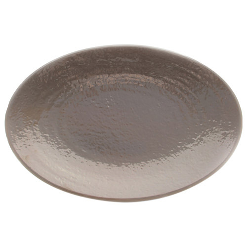 Elite Global Solutions D812RR Pebble Creek Mushroom-Colored 12 3/4" x 8 3/4" Oval Platter - Case of 6