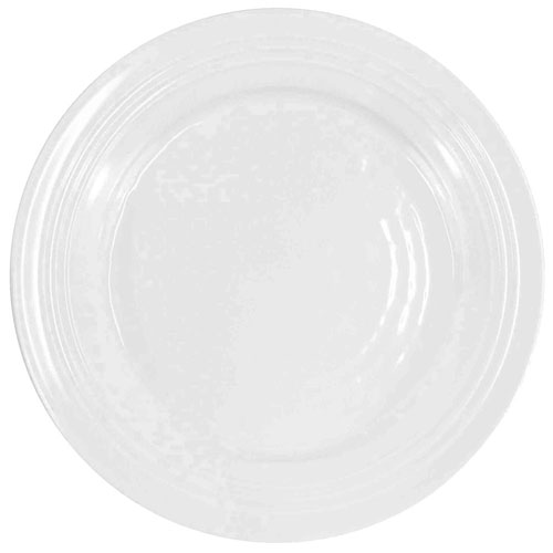 Elite Global Solutions D897GG Durango 9" White Round Gloss Melamine Plate - Case of 6