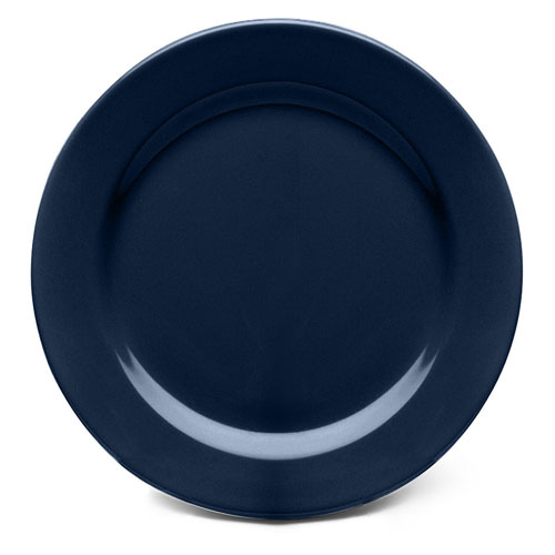 Elite Global Solutions D9PL Urban Naturals Lapis Round Melamine Plate - Case of 6
