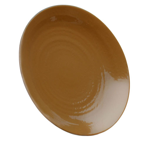 Elite Global Solutions D9RR Pebble Creek Tapenade-Colored Round Plate - Case of 6