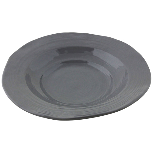 Elite Global Solutions DB11 Della Terra 22 oz. Gray Irregular Round Bowl - Case of 6