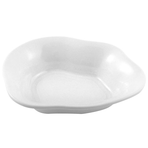 Elite Global Solutions DB41 Freeform oz. White Irregular Edge Melamine Bowl - Case of 6