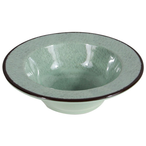 Elite Global Solutions DB6M Mojave Vintage California 10 oz. Hemlock Round Crackle Bowl - Case of 6