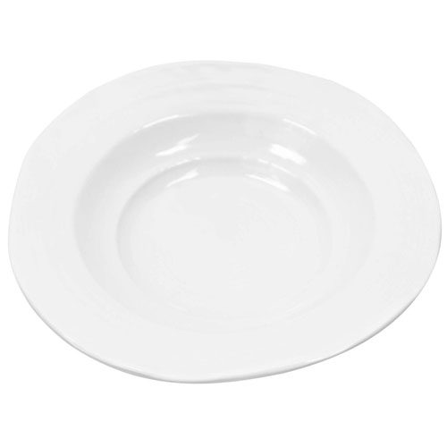 Elite Global Solutions DB7 Della Terra 6 oz. White Irregular Round Bowl - Case of 6